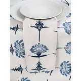 Set of 4 Tropical Garden Napkins – Indigo and Sky