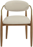 Riccio - Dining Arm Chair (Set of 2) - Walnut Frame