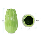 Field Green Tall Ceramic Vase