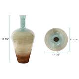Capri Stripe Glass Bottle Vase- Tall
