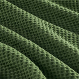 Soft Cotton Waffle Weave Blanket, Olive Green
