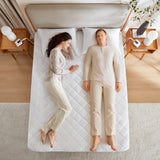 Microfiber 10 Heat Setting Heated Quilted Mattress Pad