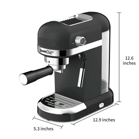 【USED】20 Bar Espresso Machine, USED, Milk Frother, 1350W, 1.4 L Tank, GCF20D