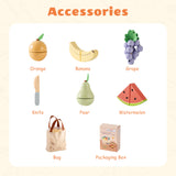 ROBUD Wooden Childs Play Food Set - Fruit