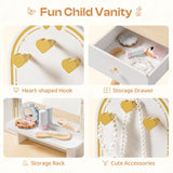 ROBUD Kids Vanity Table and Chair Set