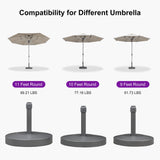 PURPLE LEAF Open Box Market Umbrella Table Umbrella Base ZY04BS-ATSN