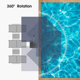 PURPLE LEAF Large Square Patio Cantilever Umbrella With Base for Garden Pool Porch
