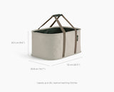 2-piece Ecru Tota 90L & Hold-All™ Laundry Basket Set