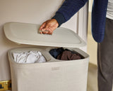 2-piece Ecru Tota 90L & Hold-All™ Laundry Basket Set