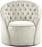 Alessio Velvet Swivel Accent Chair with Deep Button Tufting for a Chic Contemporary Living Space