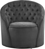 Alessio Velvet Swivel Accent Chair with Deep Button Tufting for a Chic Contemporary Living Space