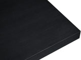 Tavolo Contemporary Dining Table with Rich Black Oak Finish and Expanding Leaf Extensions for Versatility