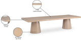 Tavolo Contemporary Dining Table with Rich Black Oak Finish and Expanding Leaf Extensions for Versatility