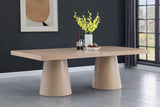 Tavolo Contemporary Dining Table with Rich Black Oak Finish and Expanding Leaf Extensions for Versatility