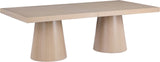 Tavolo Contemporary Dining Table with Rich Black Oak Finish and Expanding Leaf Extensions for Versatility