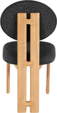 Napa Dining Chair Set of 2 - Contemporary Design with Luxurious Boucle Fabric and Natural Wood Frame