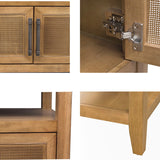 2 Door Storage Console Table, Honey*