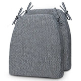 D‑Shaped Olefin Memory Foam Dining Chair Cushions, Set of 2
