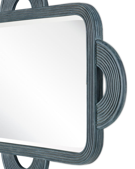 Santos Vintage Navy Rectangular Mirror