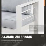 Outdoor Loveseat Aluminum Patio Furniture Sofa