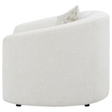 Rainn Boucle Upholstered Sloped Arm Accent Chair Latte