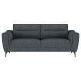Nolan Upholstered Sloped Track Arm Sofa Charcoal