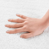 100% Cotton Tufted 3000 Gsm Reversible Bath Rug, White