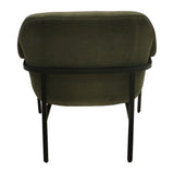 Curved-Back Modern Accent Chair, Green*