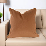 Qivuit Brown 20x20 Poly Filled Pillow