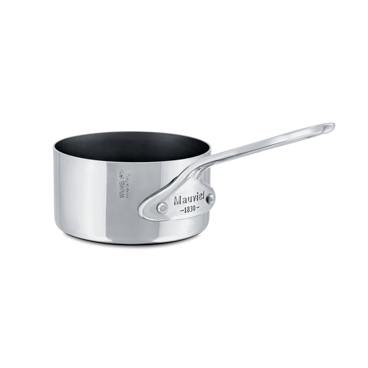Mauviel M'MINIS Stainless Steel Sauce Pan With Pouring Spout, 2-In