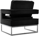 Noah Velvet Accent Chair – Luxurious Contemporary Design with Plush Comfort and Sturdy Iron Legs