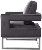 Noah Velvet Accent Chair – Luxurious Contemporary Design with Plush Comfort and Sturdy Iron Legs