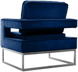 Noah Velvet Accent Chair – Luxurious Contemporary Design with Plush Comfort and Sturdy Iron Legs