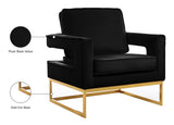 Noah Velvet Accent Chair – Luxurious Contemporary Design with Plush Comfort and Sturdy Iron Legs
