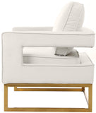 Noah Velvet Accent Chair – Luxurious Contemporary Design with Plush Comfort and Sturdy Iron Legs