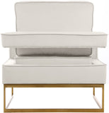 Noah Velvet Accent Chair – Luxurious Contemporary Design with Plush Comfort and Sturdy Iron Legs