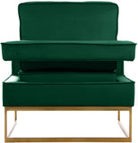 Noah Velvet Accent Chair – Luxurious Contemporary Design with Plush Comfort and Sturdy Iron Legs