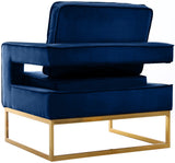 Noah Velvet Accent Chair – Luxurious Contemporary Design with Plush Comfort and Sturdy Iron Legs