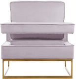 Noah Velvet Accent Chair – Luxurious Contemporary Design with Plush Comfort and Sturdy Iron Legs