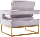 Noah Velvet Accent Chair – Luxurious Contemporary Design with Plush Comfort and Sturdy Iron Legs