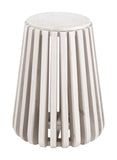 Cyprus Side Table White & Whitewashed