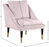 Elegante Velvet Accent Chair – Stylish Contemporary Seating with Chic Gold-Capped Legs for Elegance