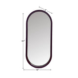 Osman Glossy Cherry Lacquer Wall Mirror
