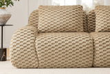 LAURENT 146" 4-Seater Sofa with 2 Ottomans
