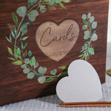 Rustic Brown Wood Card Box - Updated