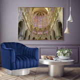Farrah Modern Accent Chair with Plush Upholstery and Sleek Chrome Base for Stylish Living Spaces