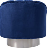 Farrah Modern Accent Chair with Plush Upholstery and Sleek Chrome Base for Stylish Living Spaces