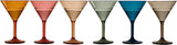 Unbreakable Pastel Color Acrylic Martini Glasses | Set of 6