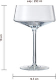 Luxury Martini Glass Set of 4 | 10oz
