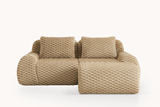 LAURENT 82" Loveseat with 1 Ottoman